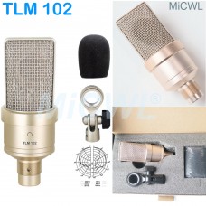 MiCWL TLM 102 Large Diaphragm Studio Condenser Mic Microphone for Computer Live Recording